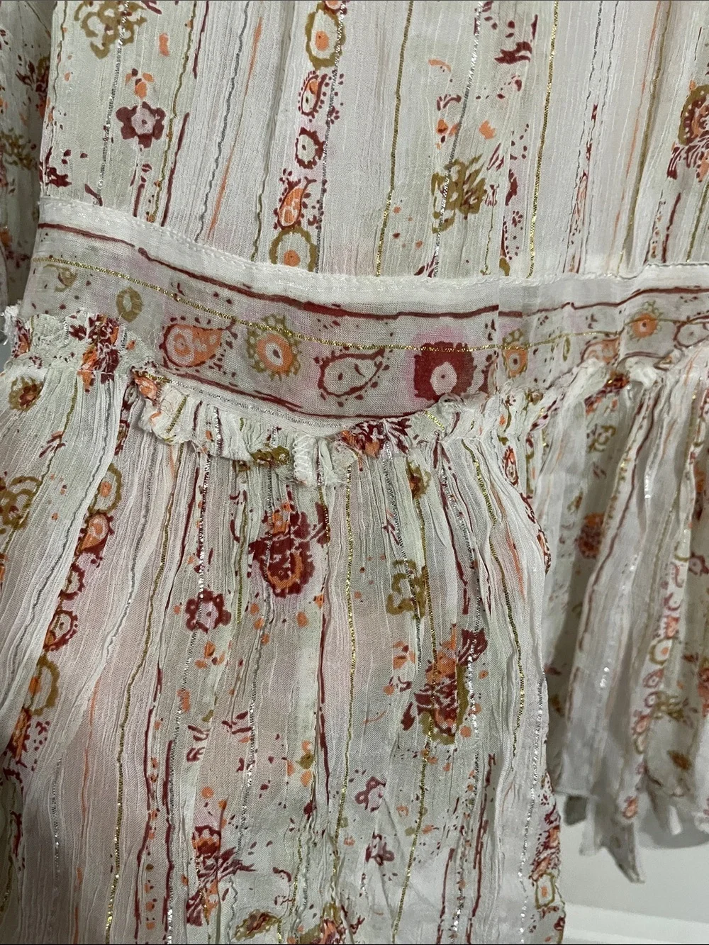 Free People Ivory Dance Magic Tunic Size Large
